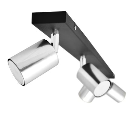 LED Spotlámpa TUNE 4xGU10/4,8W/230V matt króm/fekete