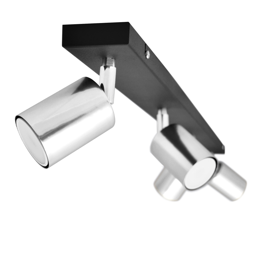 LED Spotlámpa TUNE 4xGU10/4,8W/230V matt króm/fekete