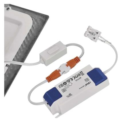 LED süllyesztett lámpatest NEXXO LED/12,5W/230V 3000/3500/4000K ezüstszínű 17x17 cm