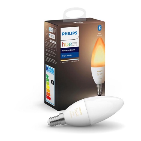 LED Szabáloyzható izzó Philips Hue WHITE AMBIANCE B39 E14/5,2W/230V 2200K - 6500K