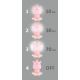 LED Szabályozható éjjeli gyerek lámpa  LED/2,5W/230V rózsaszín víziló
