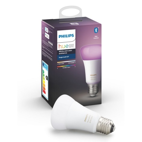 LED Szabályozható izzó Philips Hue WHITE AND COLOR AMBIANCE E27/9W/230V 2000-6500K