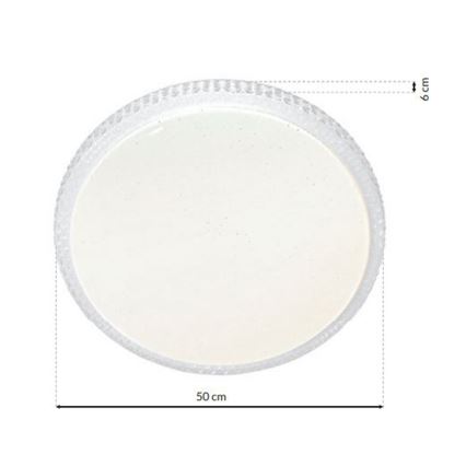 LED Szabályozható mennyezeti lámpa CRUZ távirányítóval 1xLED/66W/230V 3300lm