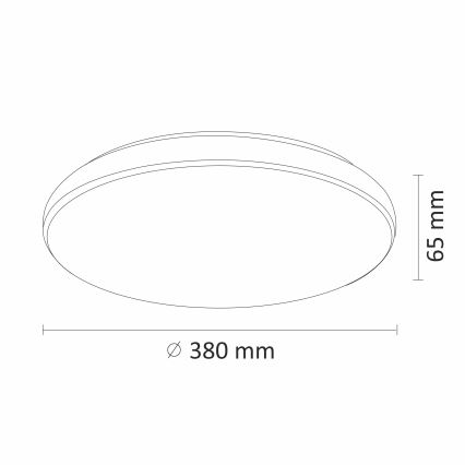 LED Szabályozható mennyezeti lámpa DESERT LED/24W/230V távirányítóval