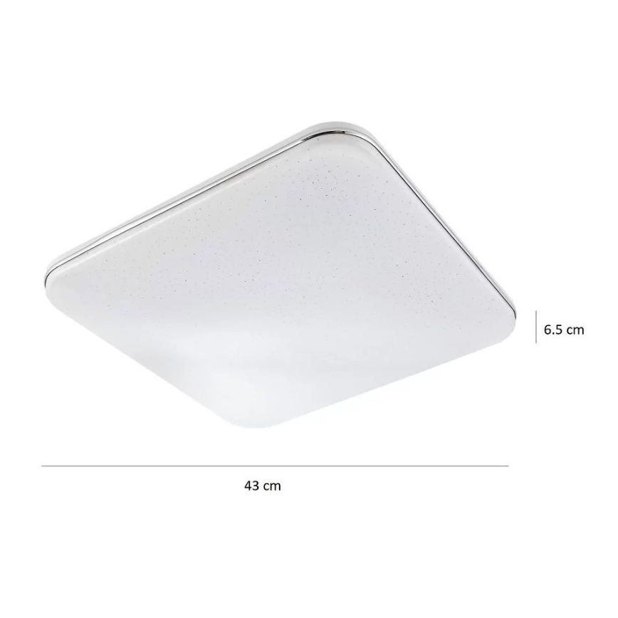 LED Szabályozható mennyezeti lámpa SYRIUS távirányítással LED/72W/230V