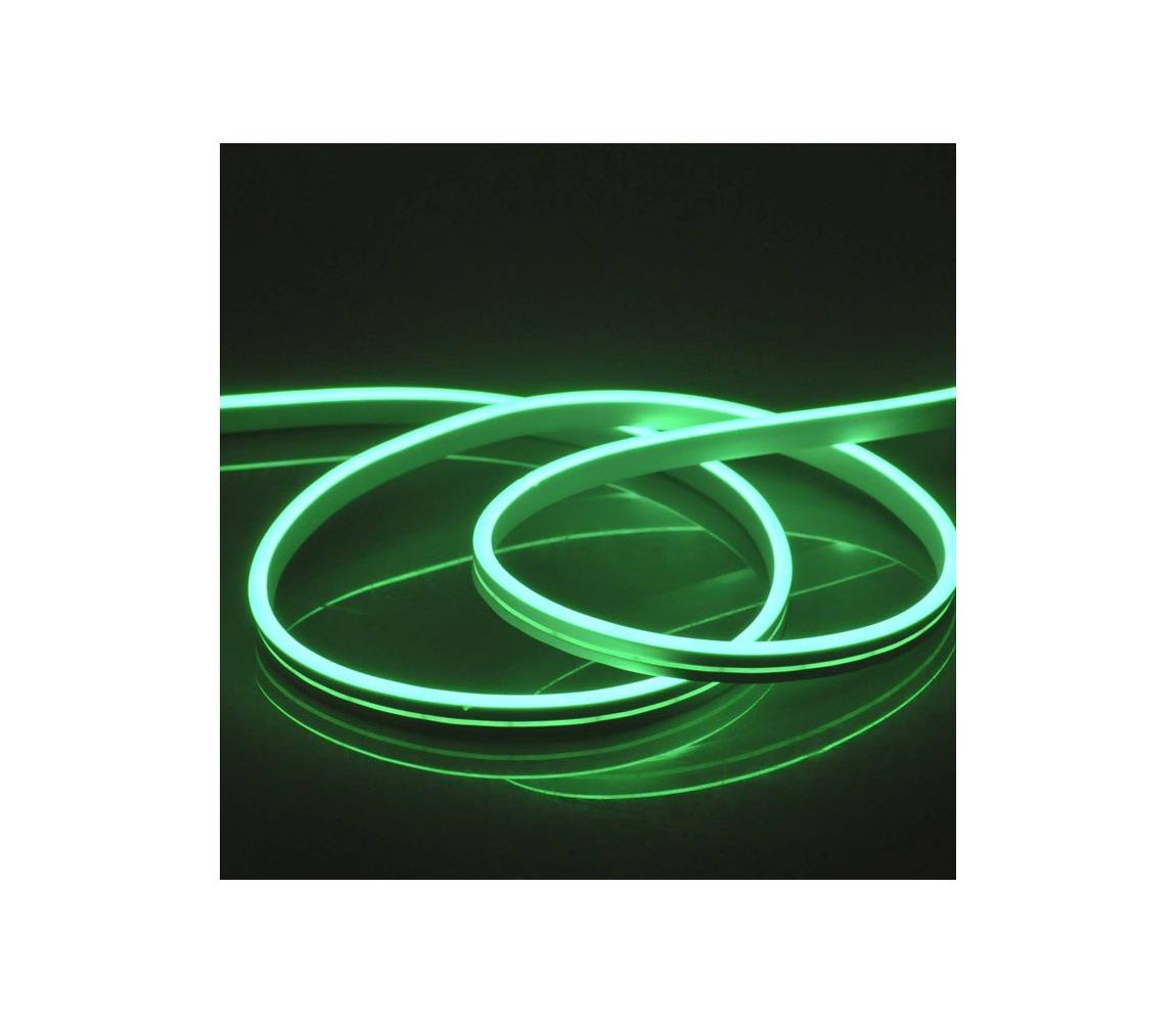 LED Szalag NEON 5m LED/30W/24V zöld IP65