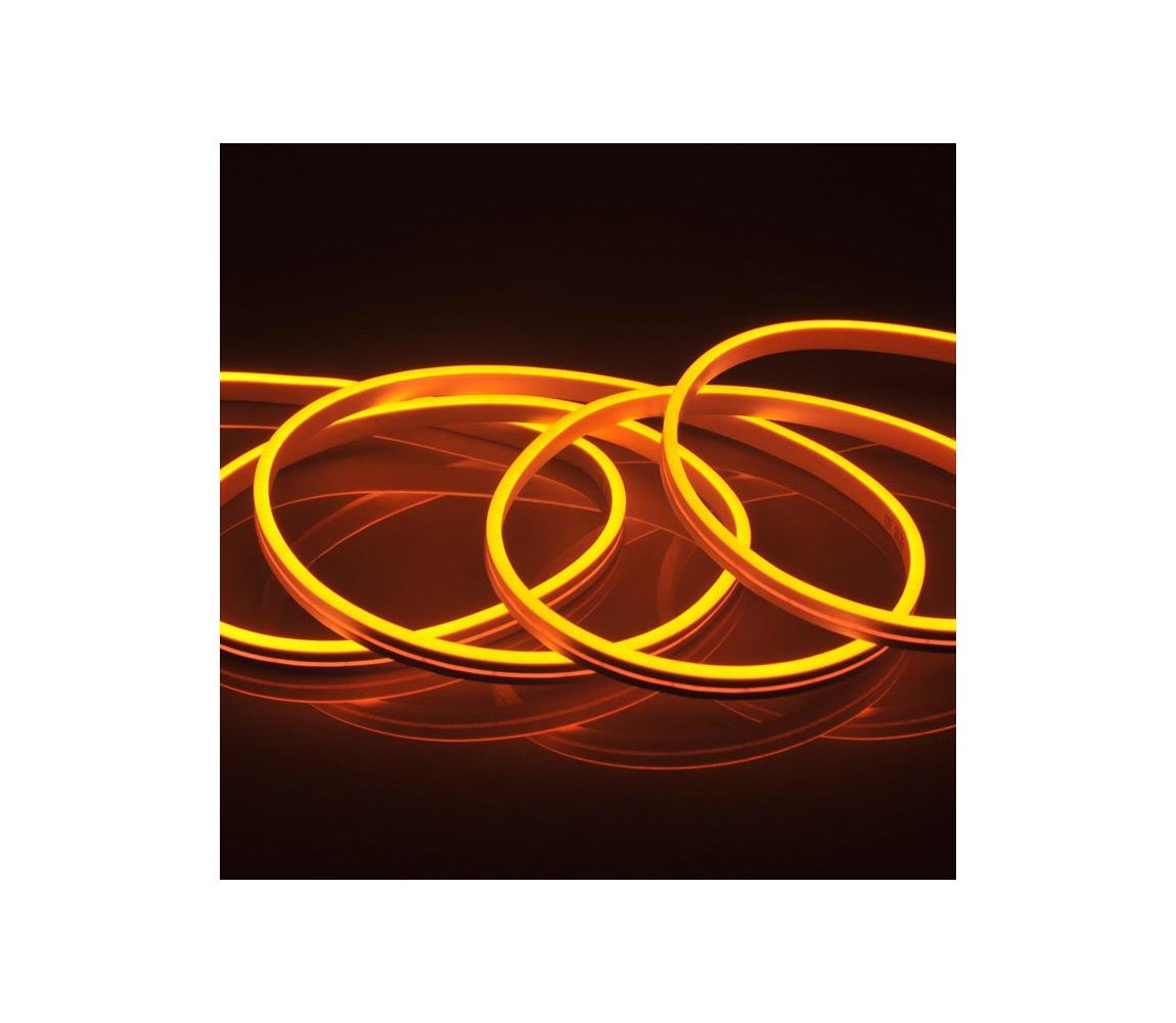 LED Szalag NEON 5m LED/40W/24V narancs IP65
