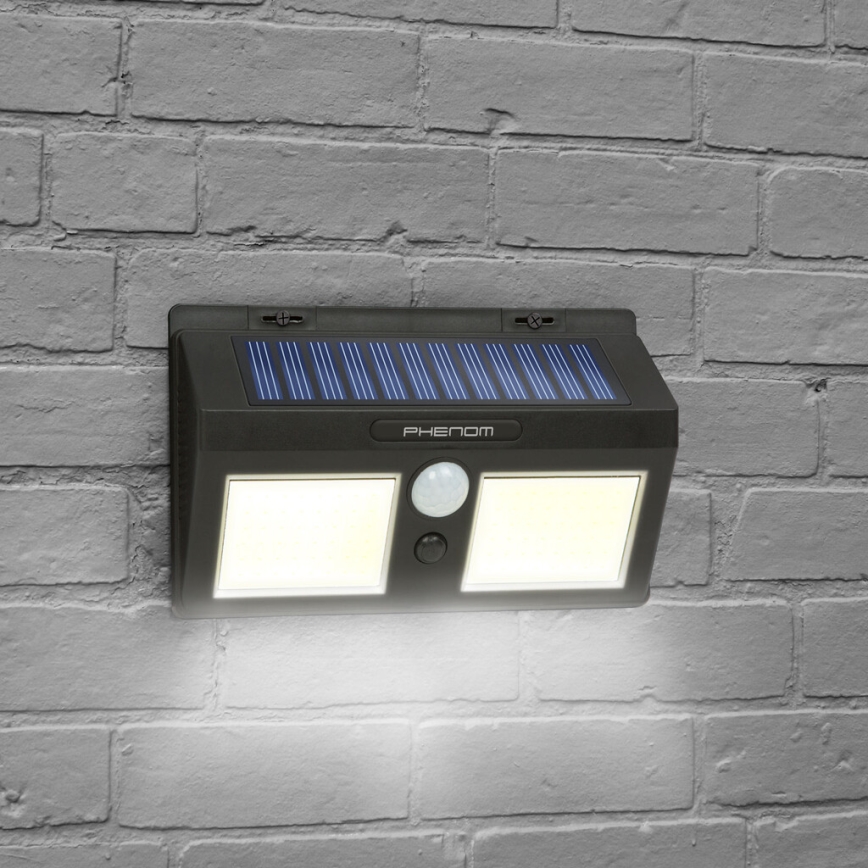 LED Szolár fali lámpa érzékelővel 2xLED/2,5W/5,5V IP65