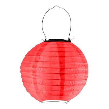 LED Szolár lámpa LAMPION LED/1,2V IP44 6500K piros