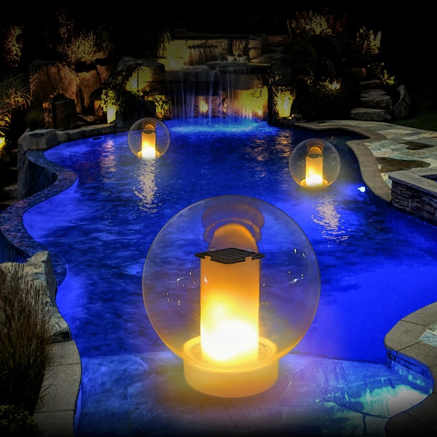 LED Szolár lámpa LED/900mAh IP68 fehér