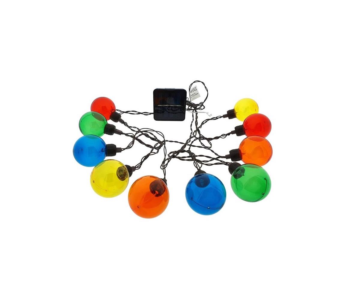 LED Szolár lánc 10xLED/3,65m IP44 többszínű