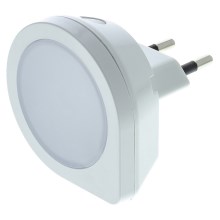 LED Tájolólámpa foglalatos érzékelővel LED/0,4W/230V fehér