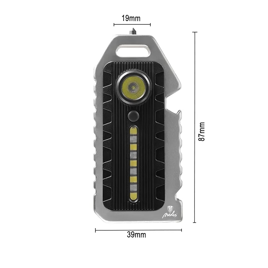 LED Többfunkciós dimmelhető rechargeable flashlight LED/1W/5V IP44 400 mAh 50 lm