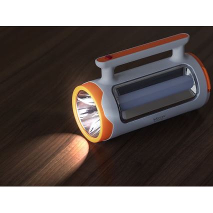 LED állítható fényerejű újratölthető lámpa 2 az 1-ben powerbank funkcióval LED/5W/230V 3500 mAh