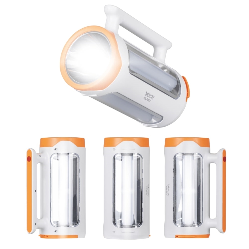 LED állítható fényerejű újratölthető lámpa 2 az 1-ben powerbank funkcióval LED/5W/230V 3500 mAh