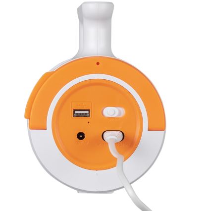 LED állítható fényerejű újratölthető lámpa 2 az 1-ben powerbank funkcióval LED/5W/230V 3500 mAh