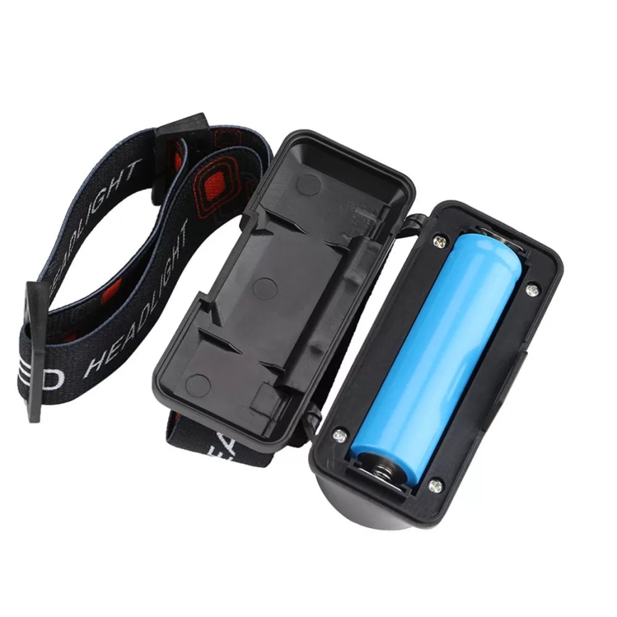 LED állítható fényerejű újratölthető fejlámpa 2xLED/5V IP44 210 lm 2000 mAh