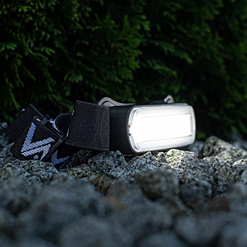 LED állítható fényerejű újratölthető fejlámpa LED/5V IPX4 300 lm 1200 mAh