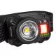 LED Dimmelhető újratölthető fejlámpa érzékelővel és piros fénnyel LED/6W/5V/3xAAA IP44 500 lm 11,5 h 1200 mAh