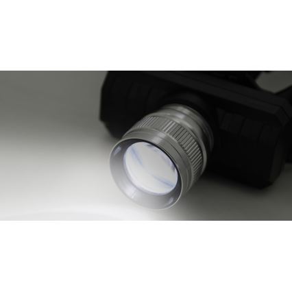 LED Tölthető fejlámpa LED/3W/3,7V 1200 mAh fekete