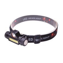 LED Tölthető fejlámpa LED/3W/COB/USB