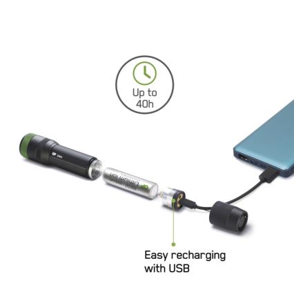 LED Tölthető zseblámpa GP DISCOVERY CR41 LED/Li-lon 3,7V IPX7