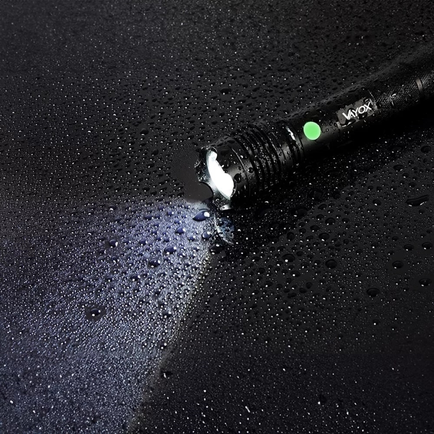 LED Tölthető zseblámpa LED/10W/5V IPX4 800 fényes 1200 mAh