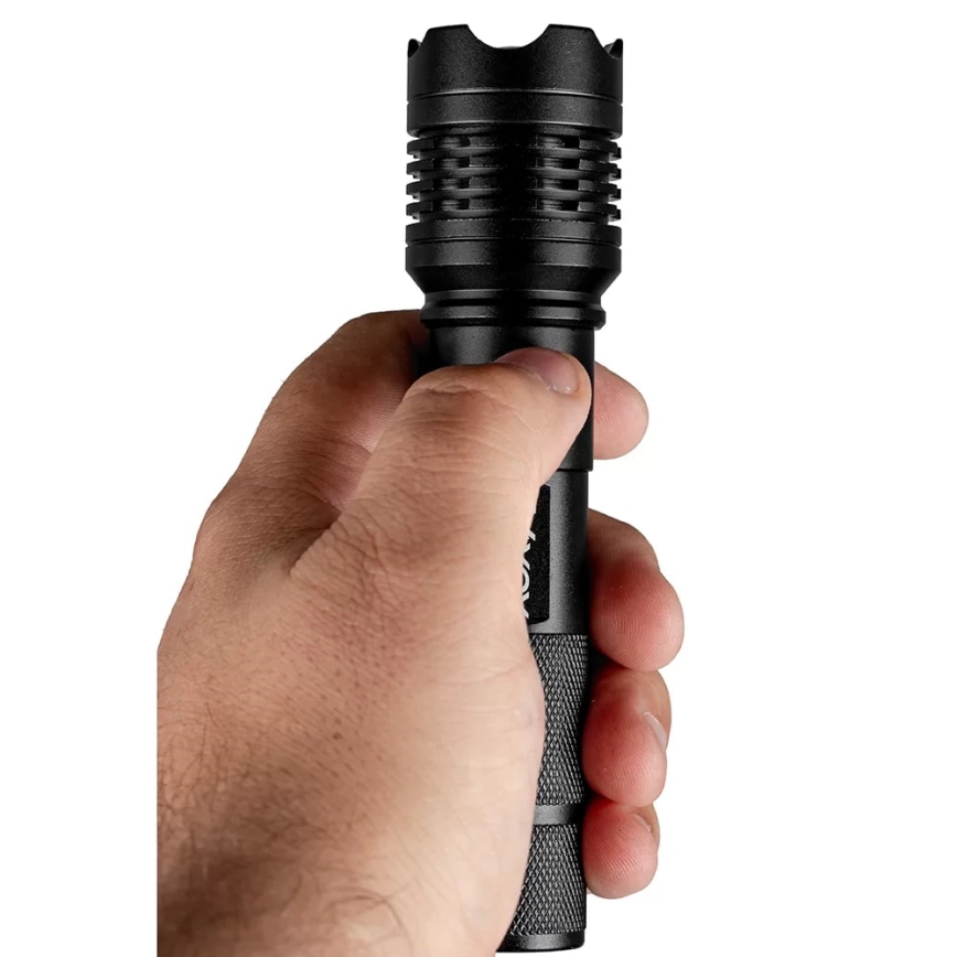 LED Tölthető zseblámpa LED/10W/5V IPX4 800 fényes 1200 mAh