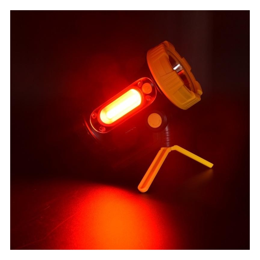 LED Tölthető zseblámpa LED/5W/4000mAh + LED/3W