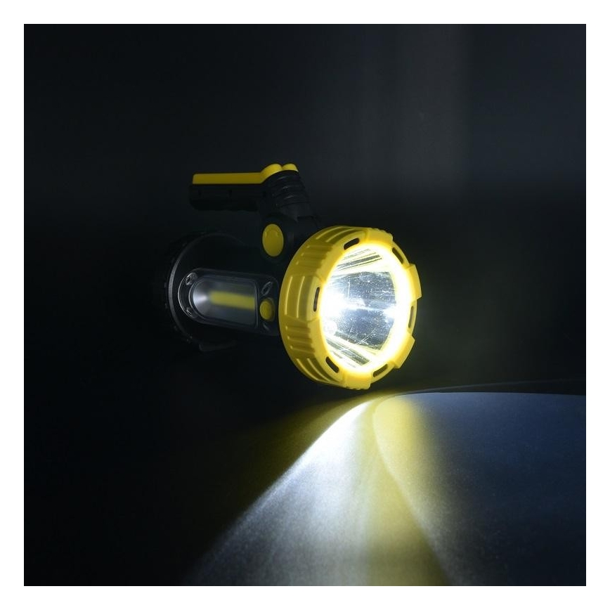 LED Tölthető zseblámpa LED/5W/4000mAh + LED/3W