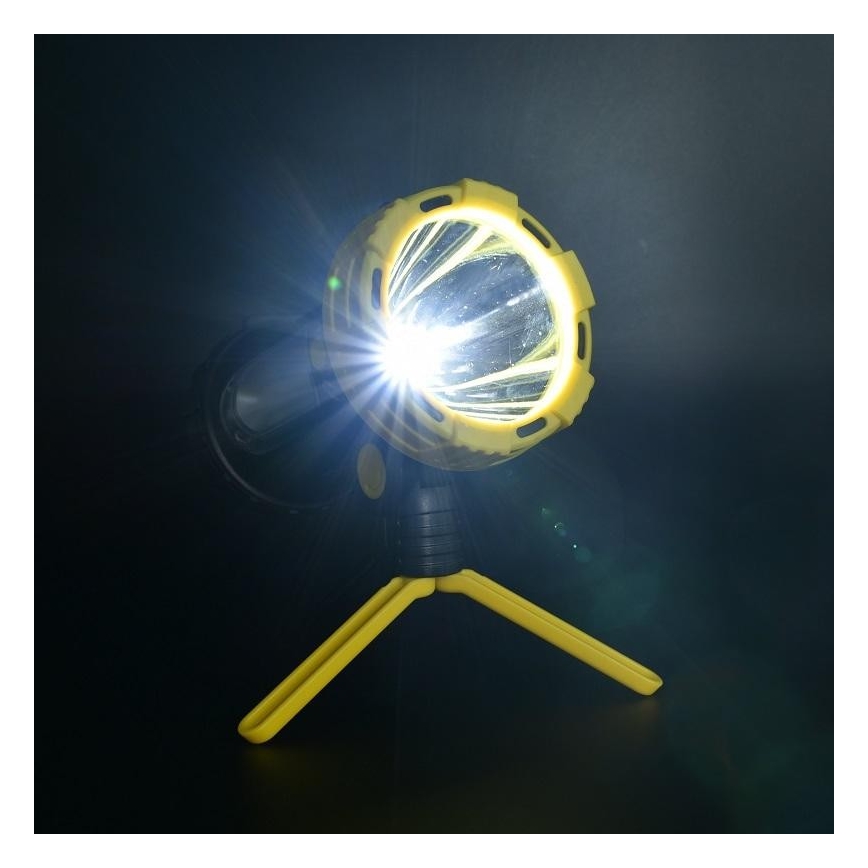 LED Tölthető zseblámpa LED/5W/4000mAh + LED/3W