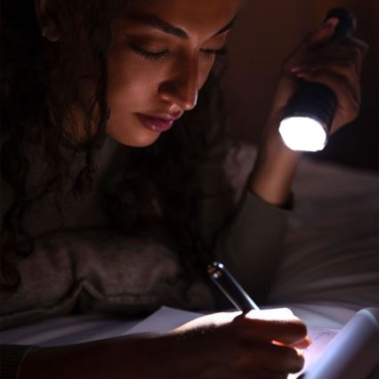 LED Tölthető zseblámpa USB LED/10W/5V IP54 2000 mAh 1000 fényes