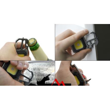 LED újratölthető multifunkciós lámpa állvánnyal LED/USB-C 400 mAh