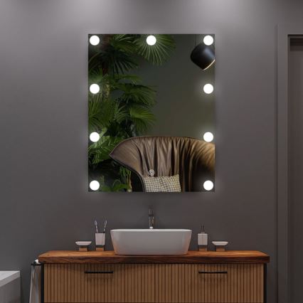 LED tükör világítással 9xLED/1W/230V 3000/4000/6000K 50x40 cm IP44