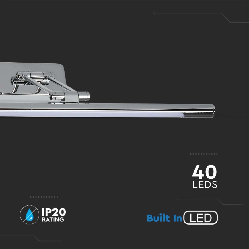 LED Tükörmegvilágító LED/9W/230V 3000K 50cm fényezett króm