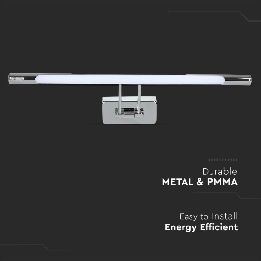 LED Tükörmegvilágító LED/9W/230V 3000K 50cm fényezett króm