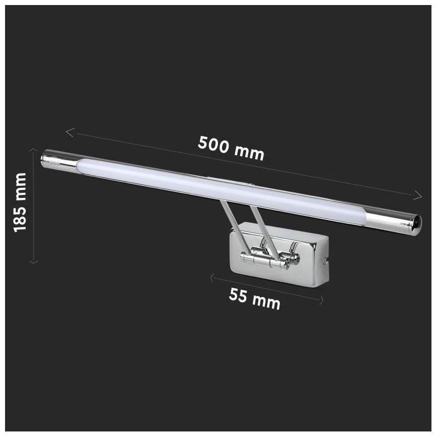 LED Tükörvilágítás LED/9W/230V 4000K 50cm króm