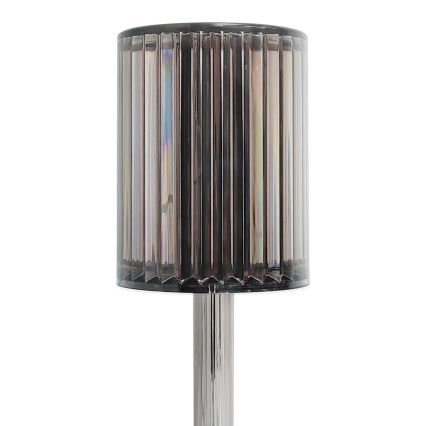 LED újratölthető érintésvezérelt asztali lámpa SIMPLE LED/1W/5V 3000-6000K 2400 mAh füstszürke