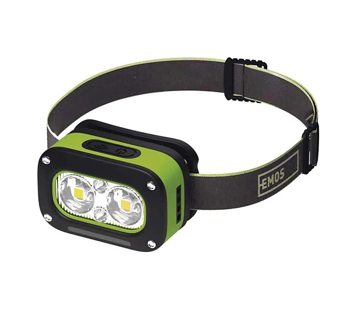 LED újratölthető fejlámpa LED/USB IP43 800 mAh P3545