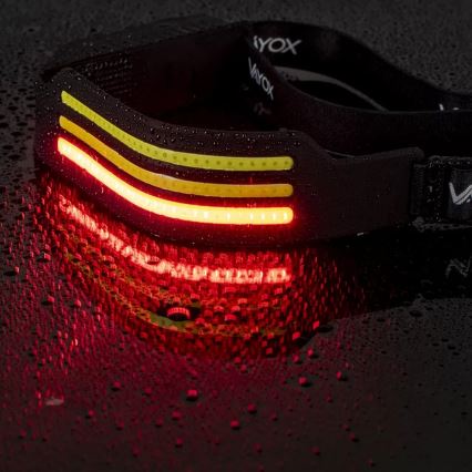 LED állítható fényerejű újratölthető fejlámpa szenzorral és vörös fénnyel 4xLED/5V IP44 300 lm 1200 mAh