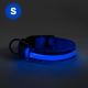 LED Újratölthető kutyanyakörv 35-43 cm 1xCR2032/5V/40 mAh kék