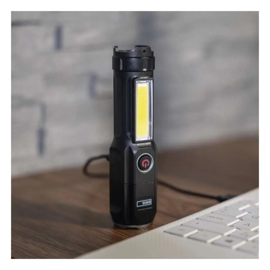 LED újratölthető zseblámpa LED/USB/3,7V IP44 150 lm 1200mAh