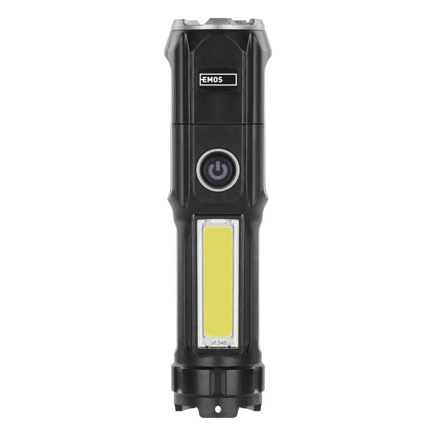 LED újratölthető zseblámpa LED/USB/3,7V IP44 150 lm 1200mAh