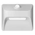 LED újratölthető lépcsővilágító lámpa mozgás- és alkonyatérzékelővel STEP LIGHT LED/0,3W/3,7V 2200 mAh IP53 fehér