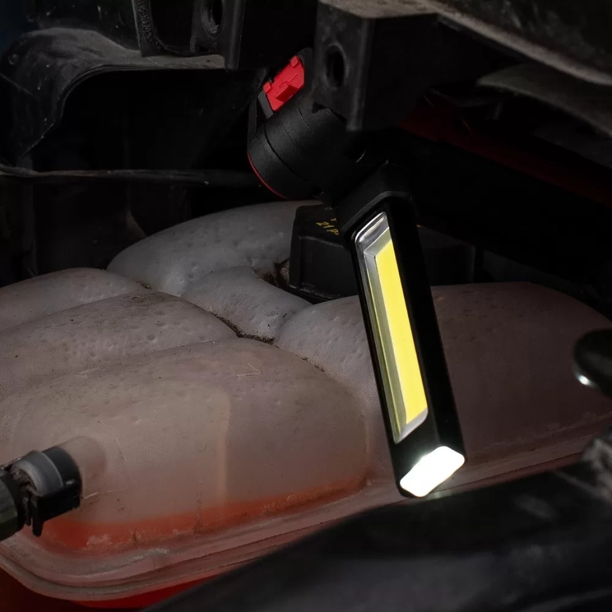 LED Újratölthető munka zseblámpa LED/5W/5V IPX2 360 fényes 2000 mAh