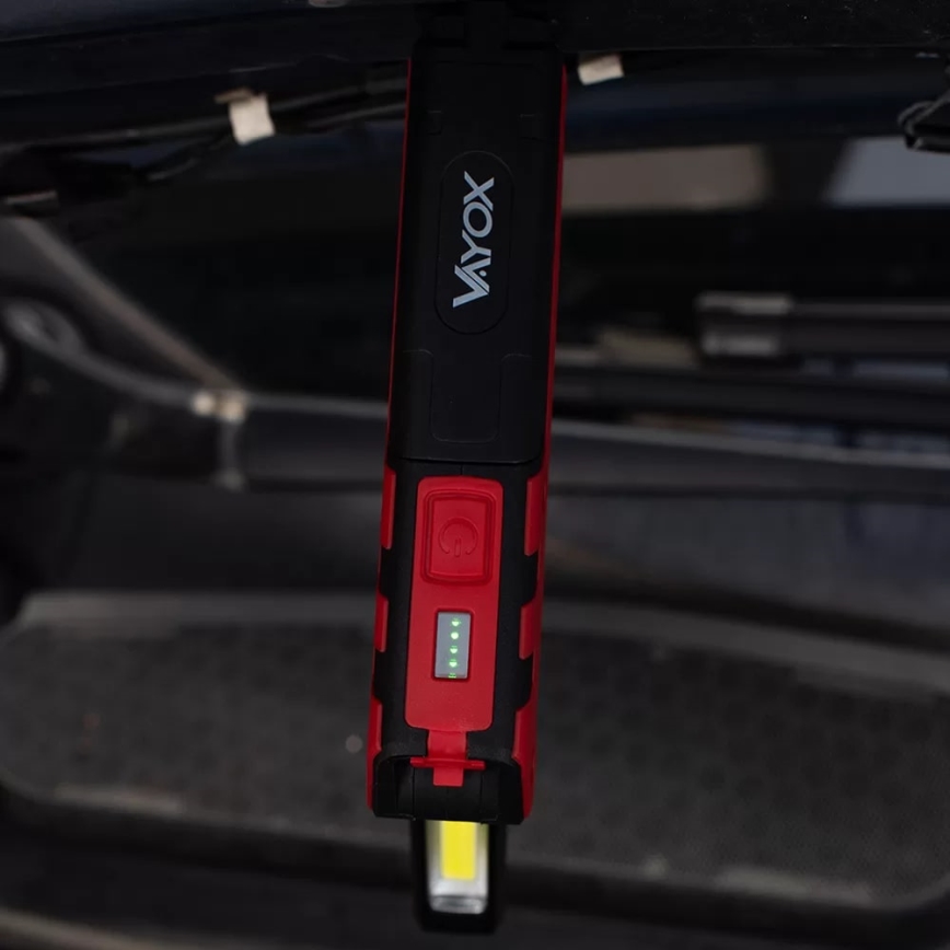 LED Újratölthető munka zseblámpa LED/5W/5V IPX2 360 fényes 2000 mAh