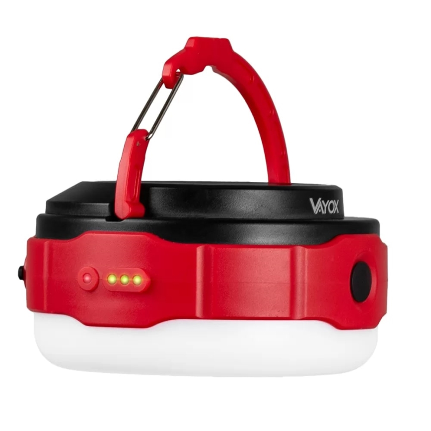 LED Dimmelhető újratölthető napelemes zseblámpa power bank funkcióval LED/3W/5V 3000/4000/6500K IPX6 500 fényes 2000 mAh