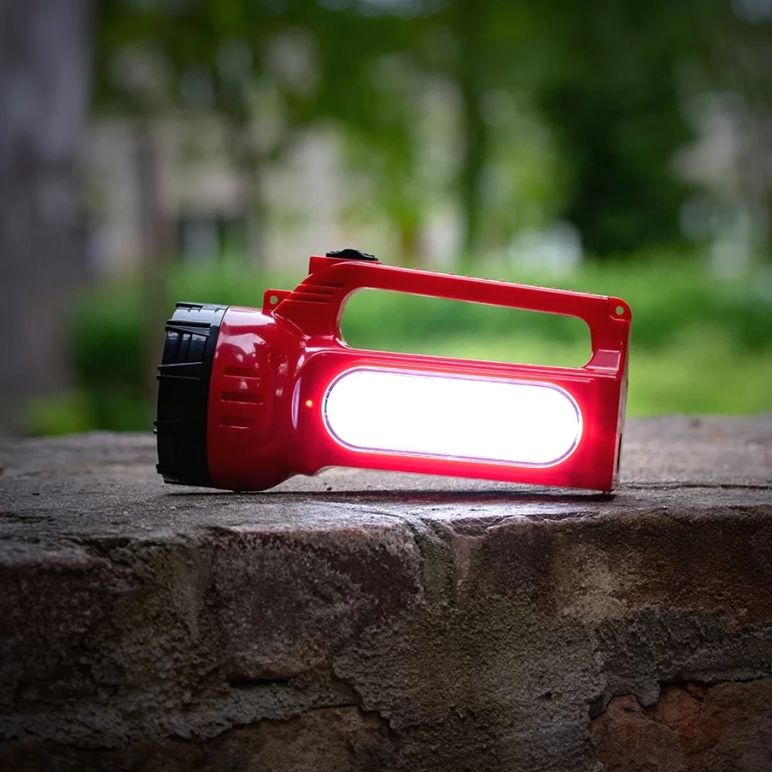 LED Újratölthető napelemes zseblámpa LED/7W/230V 400 fényes 3200 mAh