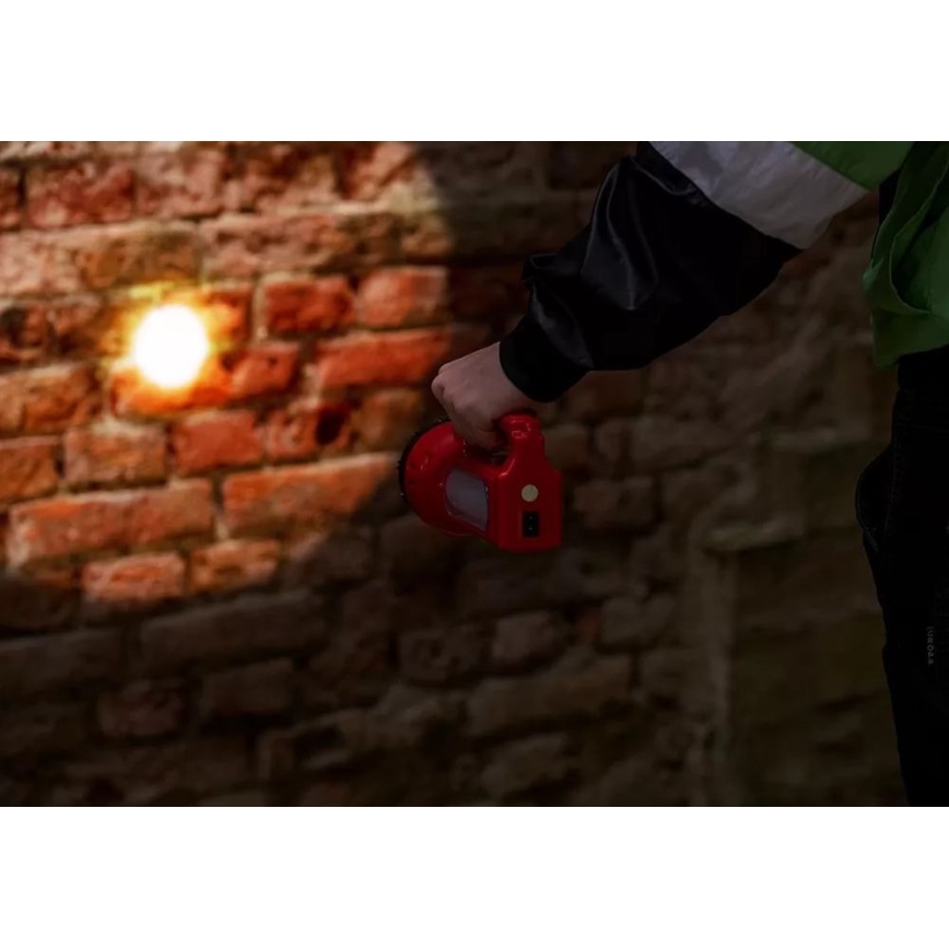 LED Újratölthető napelemes zseblámpa LED/7W/230V 400 fényes 3200 mAh