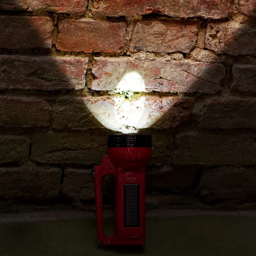 LED Újratölthető napelemes zseblámpa LED/7W/230V 400 fényes 3200 mAh